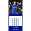 CHELSEA FC LEGENDS 2026 PERSONALISED SQUARE CALENDAR