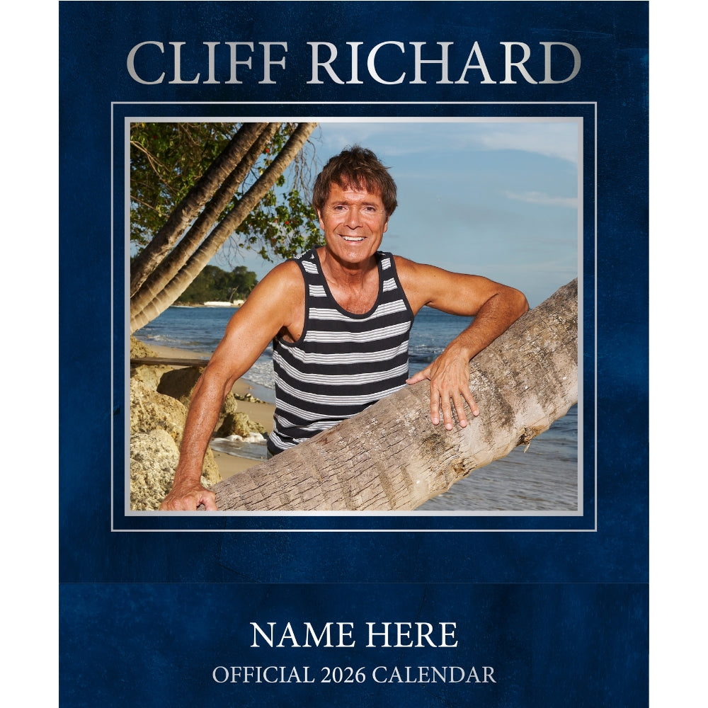 CLIFF RICHARD 2026 PERSONALISED SQUARE CALENDAR