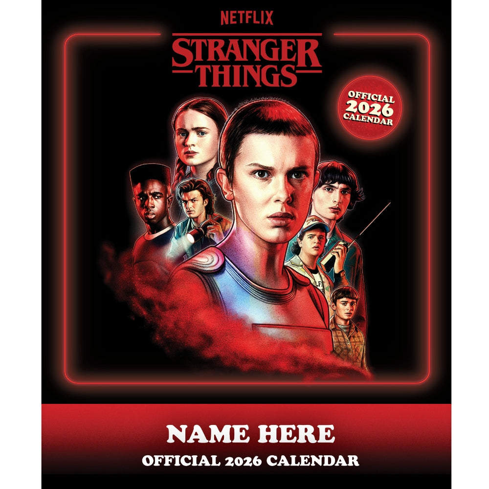 STRANGER THINGS REWATCH 2026 PERSONALISED SQUARE CALENDAR
