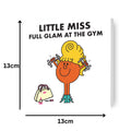 Mr Men & Little Miss Personalised 'Full Glam At The Gym' Birthday Card