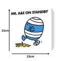 Mr Men & Little Miss Personalised 'Mr A&E' Birthday Card