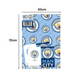 Manchester City Football Club Gift Wrap 2 Sheets & Tags