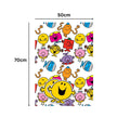 Mr Men & Little Miss 2 Sheets & 2 Tags Birthday Wrapping Paper