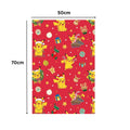Pokemon Christmas Wrapping Paper 4 Sheet & 4 Tags