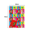 Super Mario Wrapping Paper 2 Sheet 2 Tags, Official Product