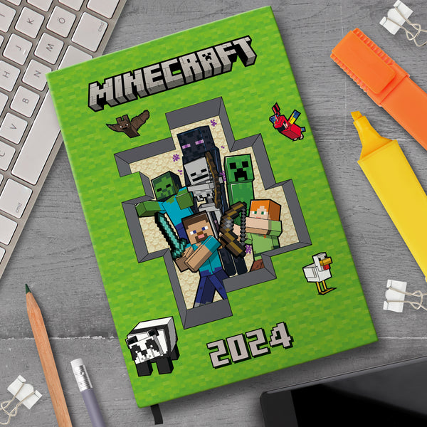 Minecraft 2024 Calendar And Diary Gift Set en 2023