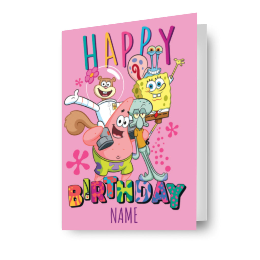 SpongeBob SquarePants Personalised Birthday Card