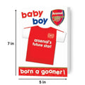 Arsenal FC New Baby Boy Greeting Card