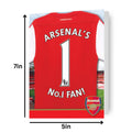 Arsenal FC 'No.1' Fan Birthday Card