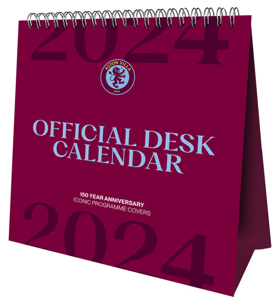 Aston Villa Fc 2024 Desk Calendar
