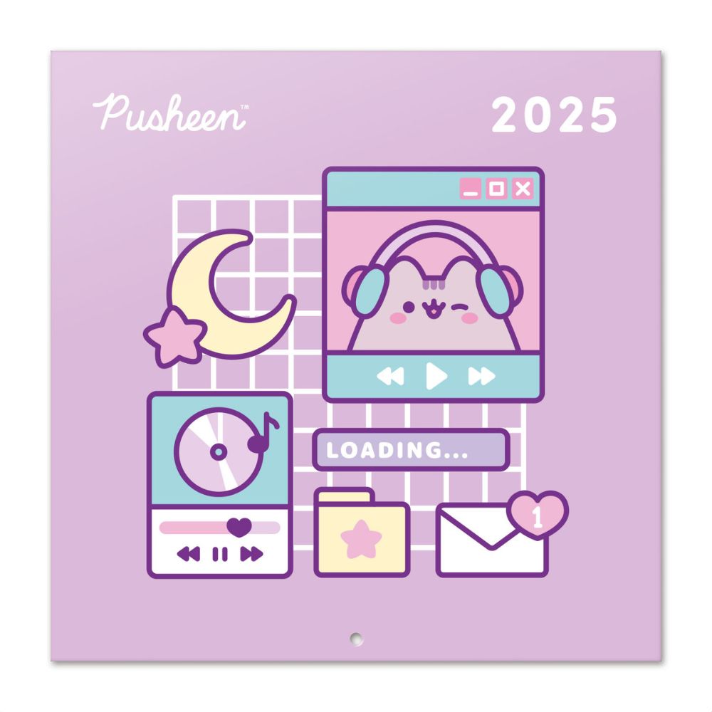 PUSHEEN 2025 VIERKANTE KALENDER