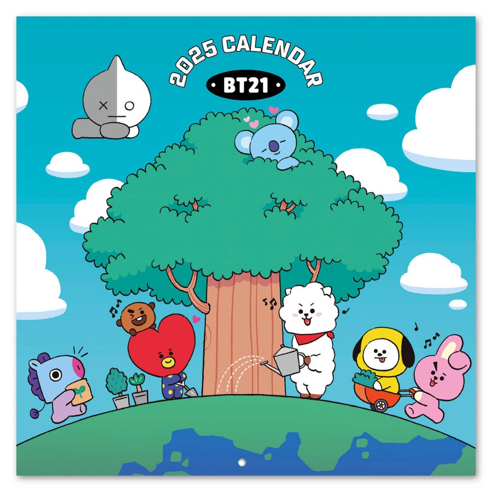 BT21 2025 VIERKANTE KALENDER