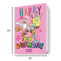 SpongeBob SquarePants Personalised Birthday Card