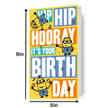 Despicable Me Minions 'Hip Hip Hooray' Birthday Card