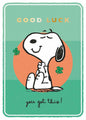 Peanuts Good Luck Card
