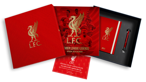 Liverpool FC gift Set 2024 Calendar & Diary Musical Gift Set