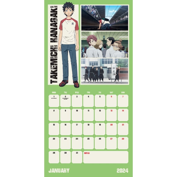 TV Anime Tokyo Revengers 2024 A2 Size Wall Calendar CL-028 Japan NEW