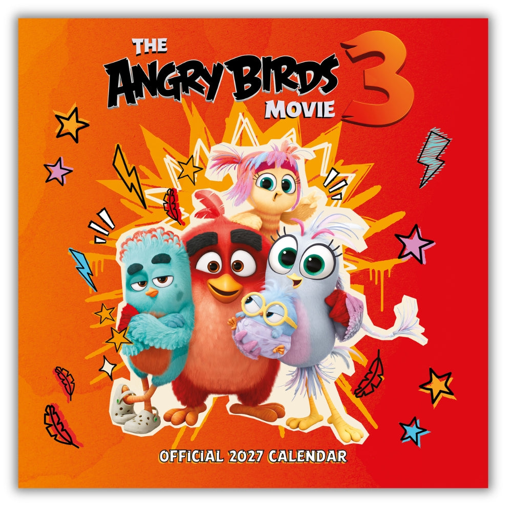 ANGRY BIRDS 3 MOVIE 2027 SQUARE CALENDAR