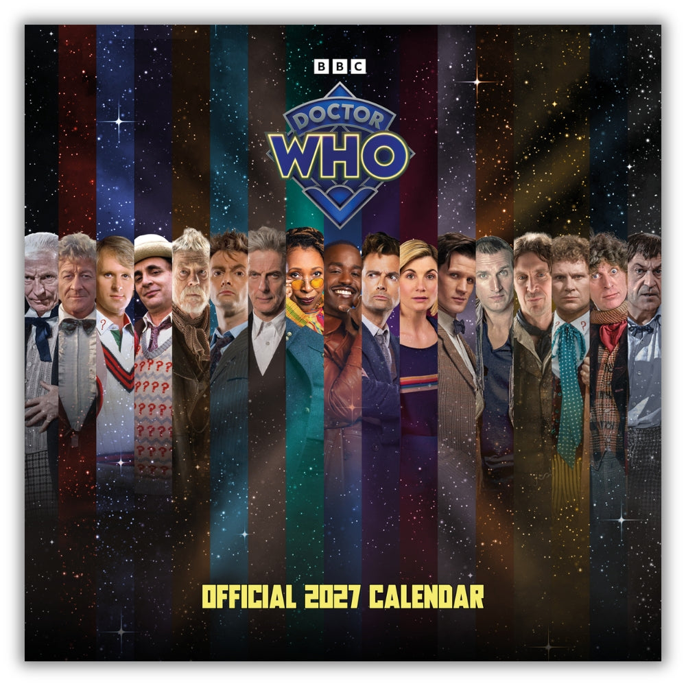 DOCTOR WHO CLASSIC EDITION 2027 SQUARE CALENDAR - PRE-ORDER