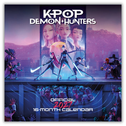 KPOP DEMON HUNTERS 2027 16 MONTH SQUARE CALENDAR