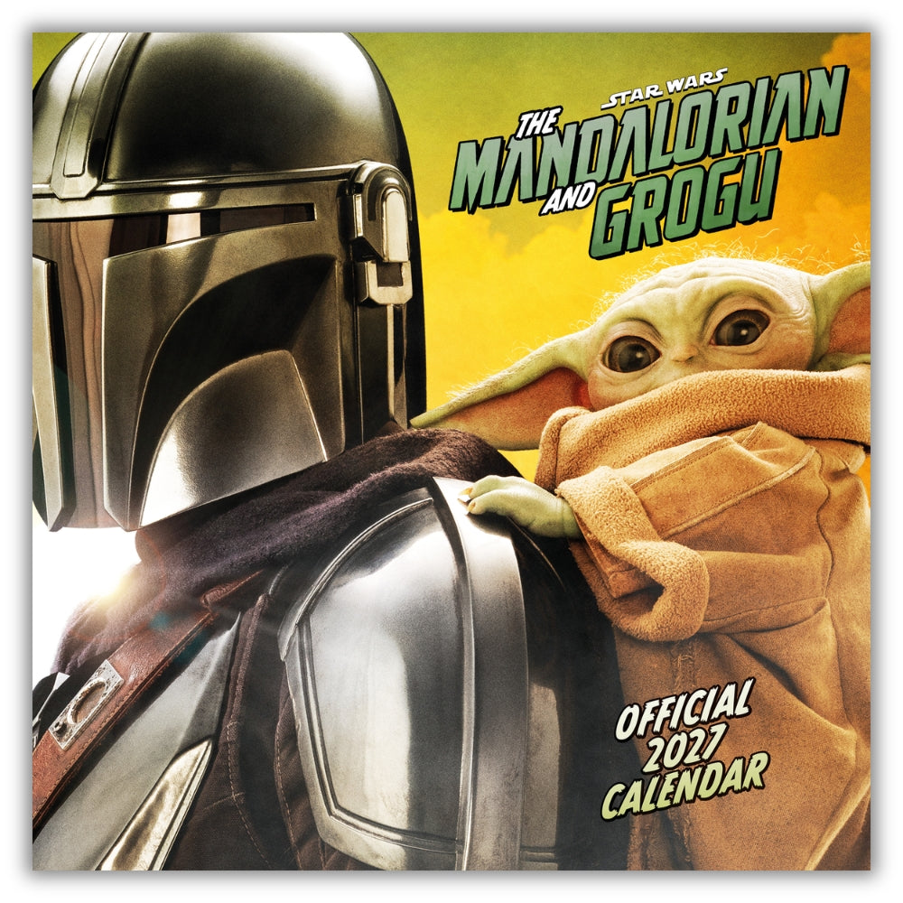 STAR WARS THE MANDALORIAN GROGU 2027 SQUARE CALENDAR