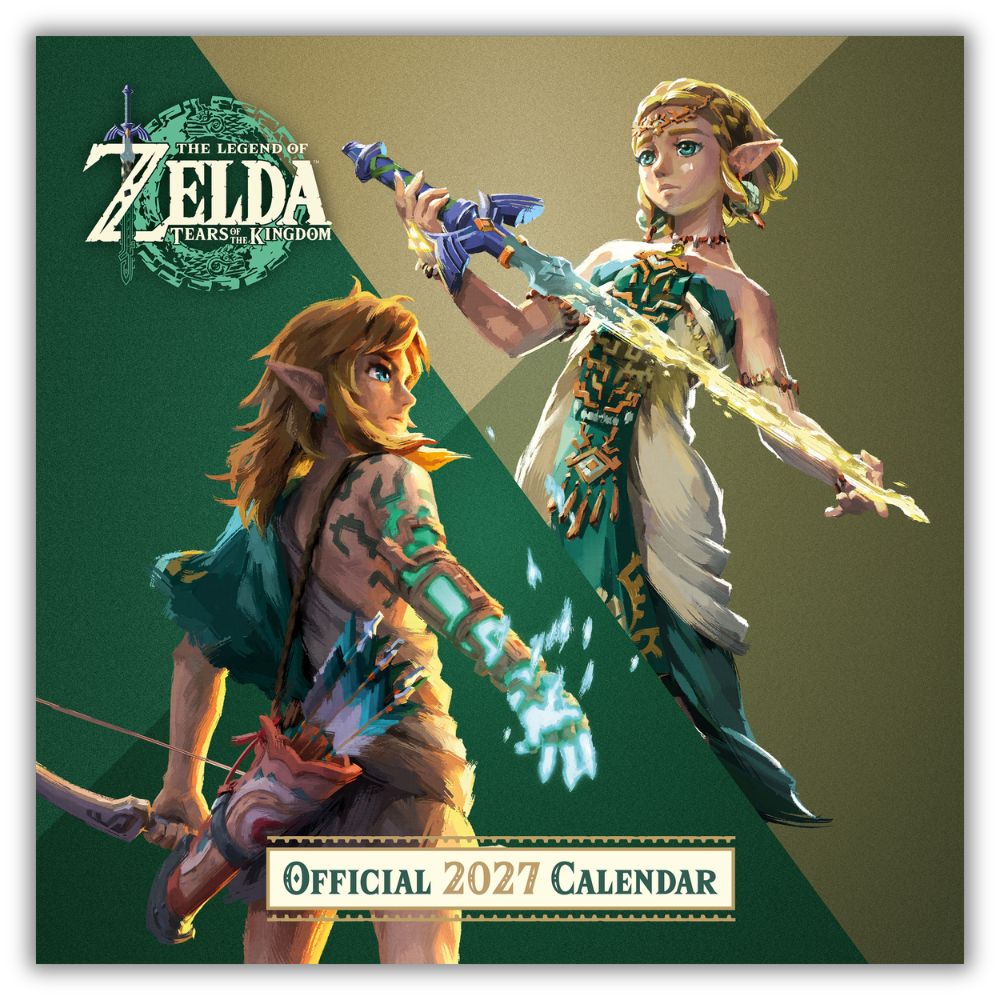 THE LEGEND OF ZELDA 2027 SQUARE CALENDAR