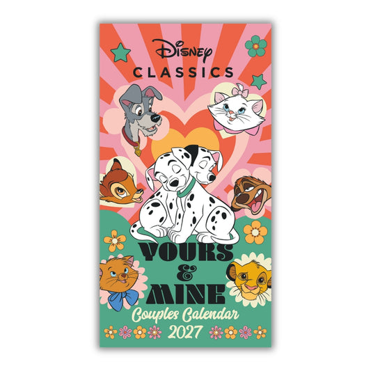 DISNEY YOURS & MINE 2027 SLIM CALENDAR