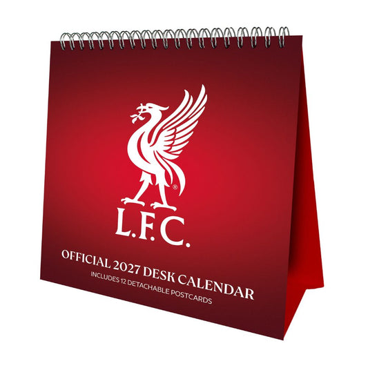 LIVERPOOL FC 2027 DESK EASEL CALENDAR (POSTCARDS)