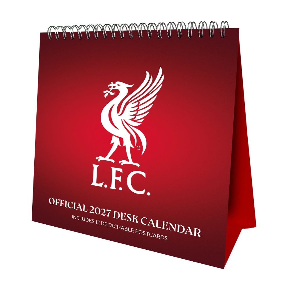 LIVERPOOL FC 2027 DESK EASEL CALENDAR (POSTCARDS)