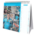MANCHESTER CITY FC 2027 DESK EASEL CALENDAR (POSTCARDS)