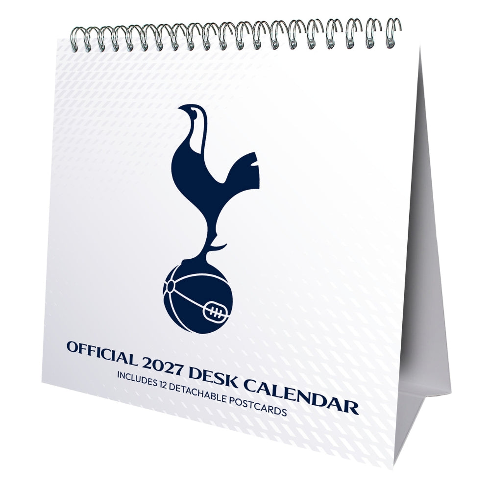 TOTTENHAM HOTSPUR FC 2027 DESK EASEL CALENDAR (POSTCARDS)