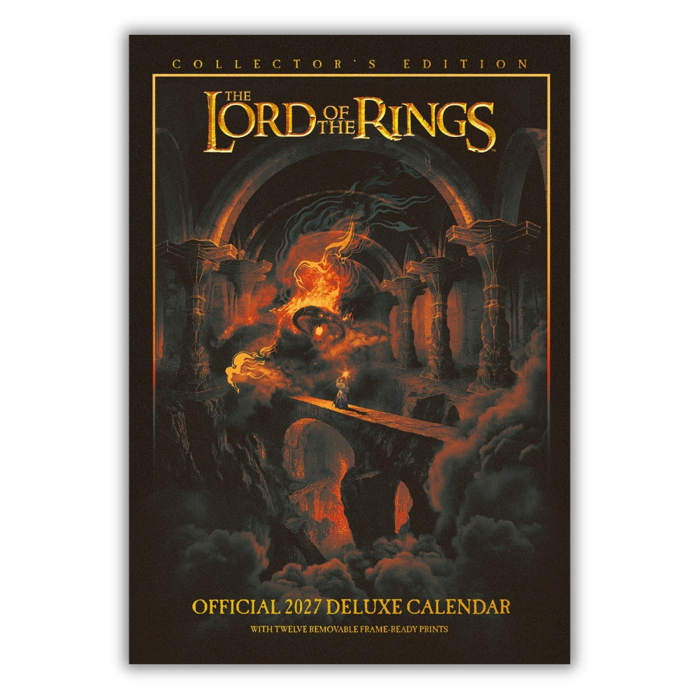 THE LORD OF THE RINGS 2027 A3 DELUXE CALENDAR