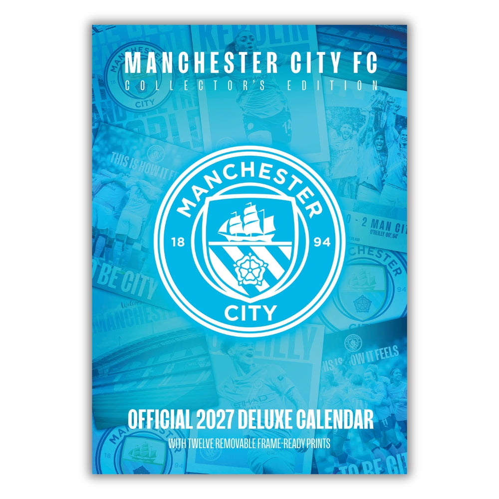 MANCHESTER CITY FC 2027 A3 DELUXE CALENDAR