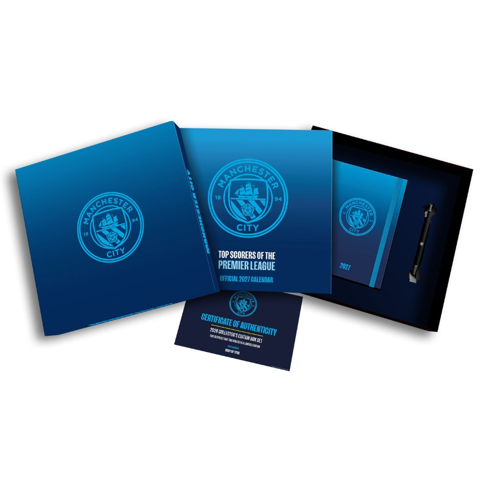 MANCHESTER CITY FC 2027 CALENDAR & DIARY GIFT BOX