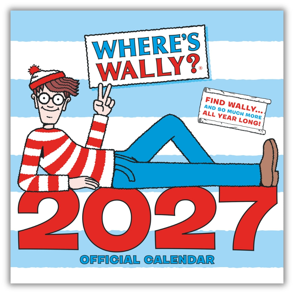 WHERES WALLY 2027 SQUARE CALENDAR
