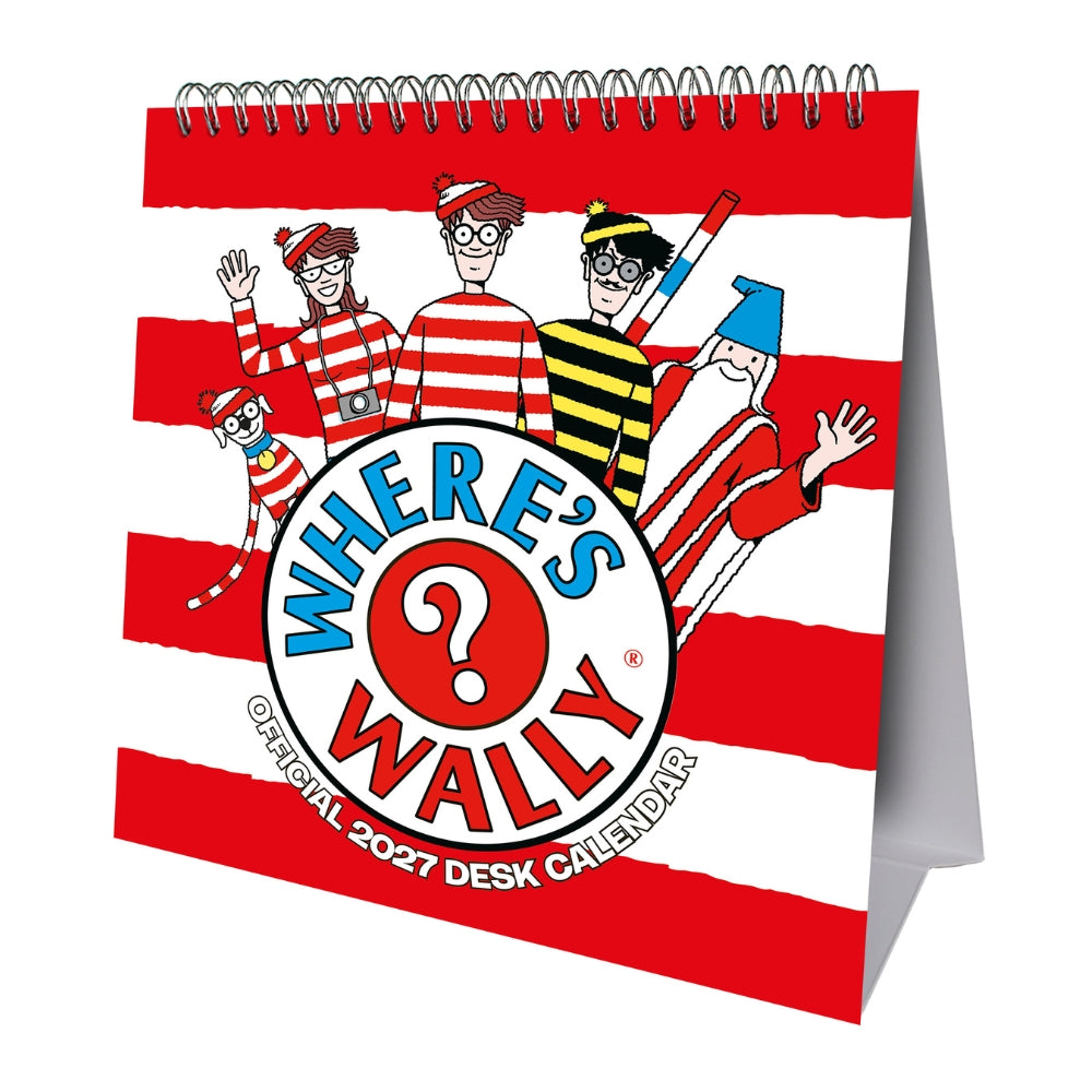 WHERES WALLY 2027 DESK EASEL CALENDAR