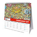 WHERES WALLY 2027 DESK EASEL CALENDAR