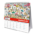 WHERES WALLY 2027 DESK EASEL CALENDAR