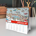 WHERES WALLY 2027 DESK EASEL CALENDAR