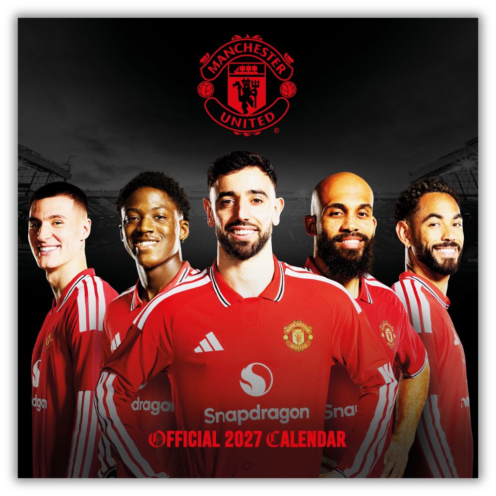 MANCHESTER UNITED FC 2027 SQUARE CALENDAR - PF