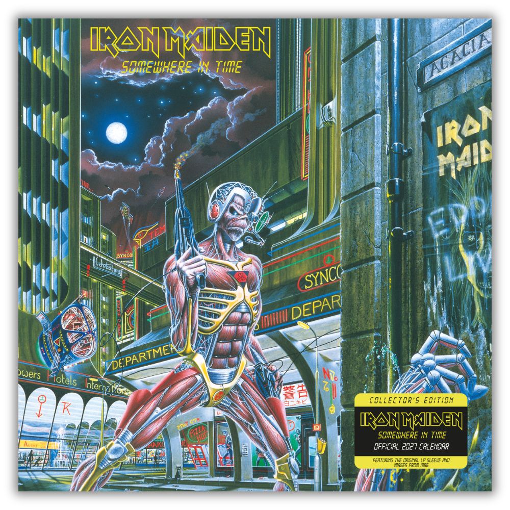 IRON MAIDEN 2027 COLLECTORS EDITION RECORD SLEEVE CALENDAR