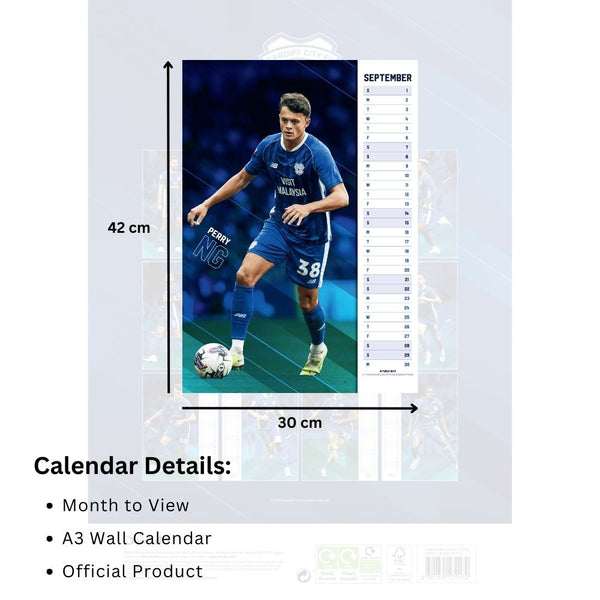 CARDIFF CITY FC 2024 A3 CALENDAR – Danilo Promotions