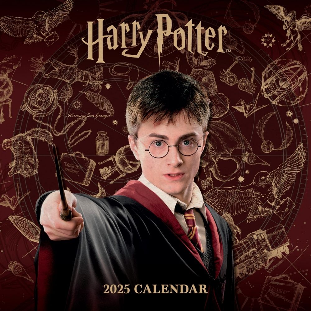 HARRY POTTER MOVIE 2025 SQUARE CALENDAR