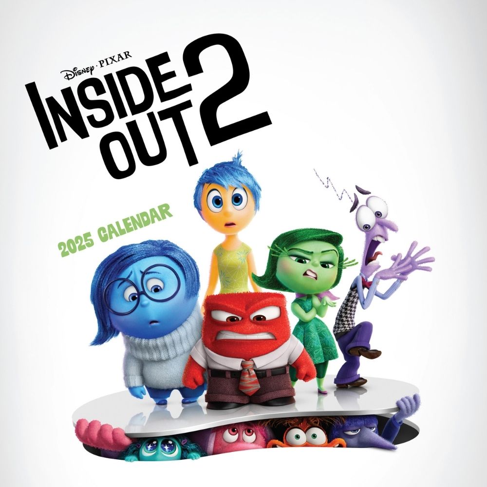 DISNEY INSIDE OUT 2 MOVIE 2025 SQUARE CALENDAR