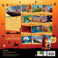 DISNEY LION KING MOVIE 2025 SQUARE CALENDAR