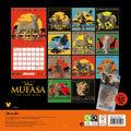 DISNEY MUFASA MOVIE 2025 SQUARE CALENDAR