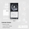 WEDNESDAY 2025 SQUARE CALENDAR