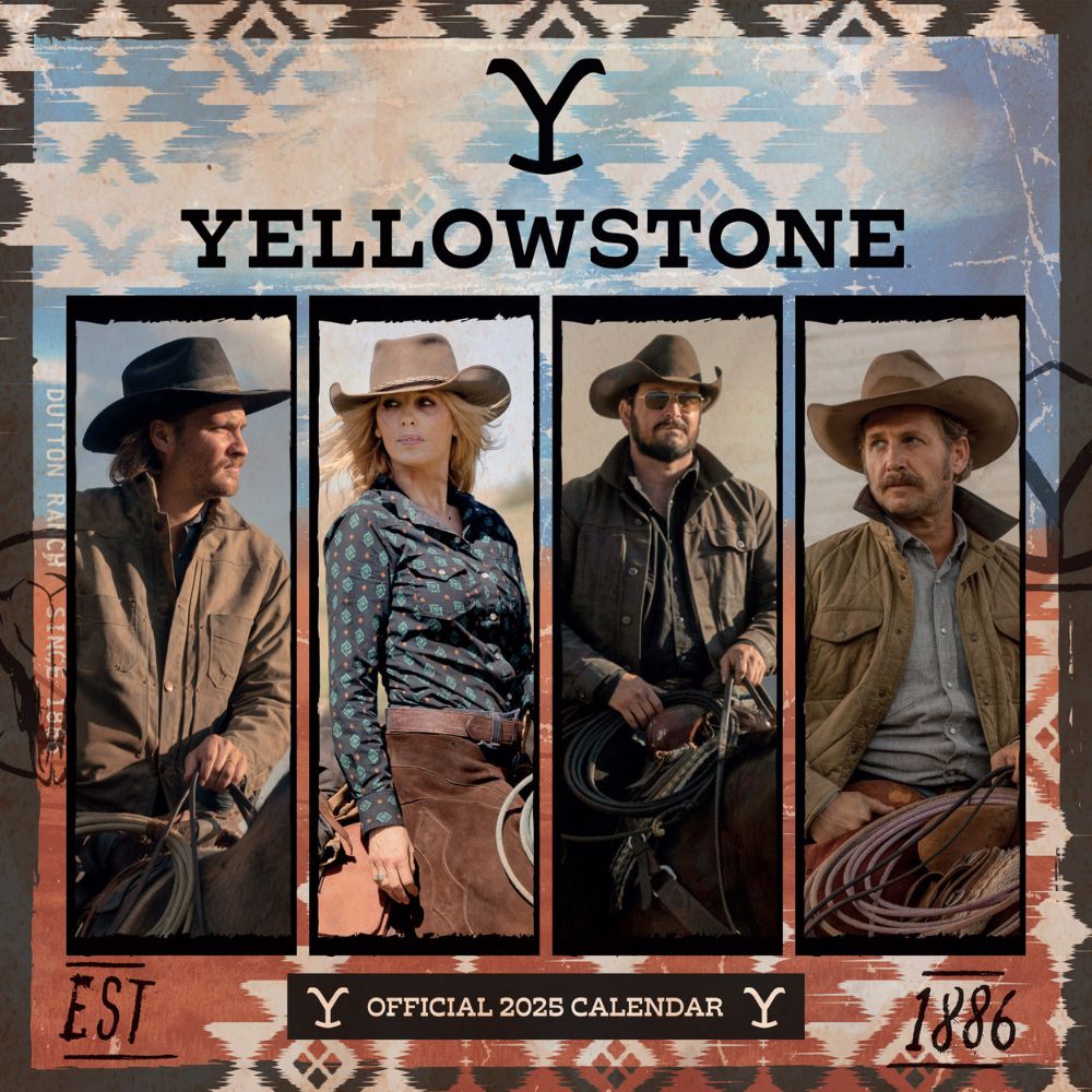 YELLOWSTONE 2025 VIERKANTE KALENDER