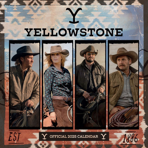 YELLOWSTONE 2025 SQUARE CALENDAR