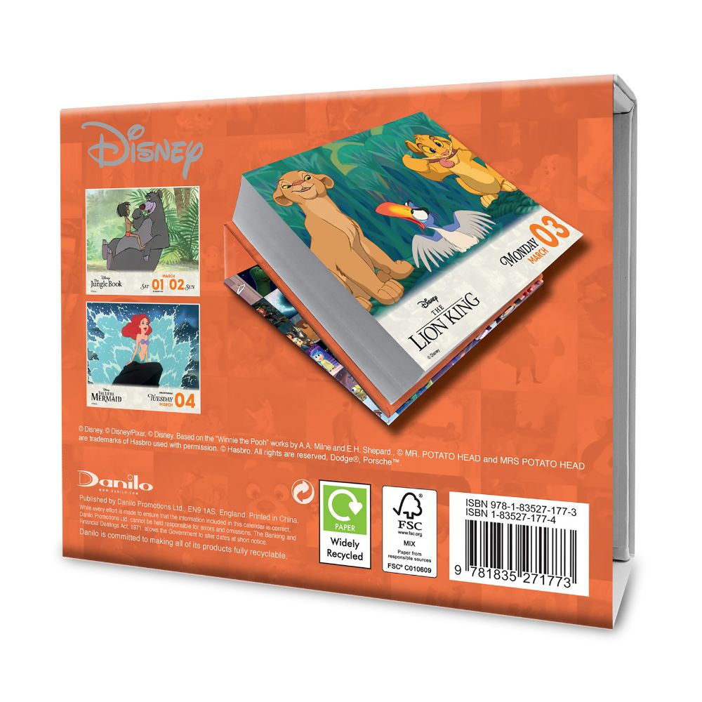 DISNEY ANIMATION 2025 DESK BLOCK CALENDAR Danilo Promotions